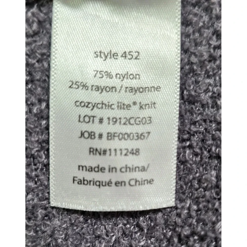 Barefoot Dreams CozyChic Lite Circle Cardigan Women's‎ Size XS/Small Purple Boho